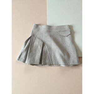 DEREK LAM 10 CROSBY Gray Pleated Jersey Skirt Size 4
